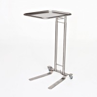 Mid Central Medical 750, 751 and 752 Stainless Steel Foot Control Operated Mayo Stands