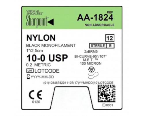 sharpoint_microsuture_10-0_black_nylon_suture_with_brm5_bi-curve_brm5_needles 
