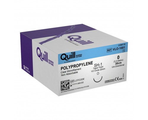 vlo-1001_quill_barbed_polypropylene_suture_taper_point