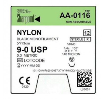 Sharpoint Microsuture AA-0116 Suture with VRM6 M.E.T. ™ Needle