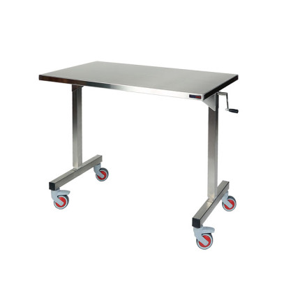 Mid Central Medical Height Adjustable Over Patient Instrument Tables