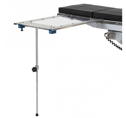Mid Central Medical 340 and 341 Underpad Clear Rectangle Arm and Hand Surgery Tables with Leg