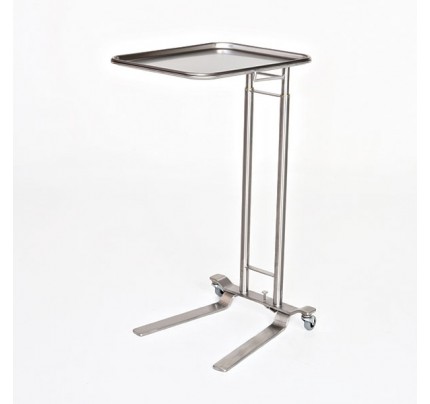 Mid Central Medical 750, 751 and 752 Stainless Steel Foot Control Operated Mayo Stands