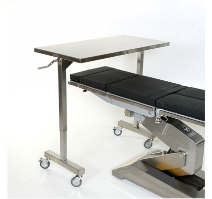 Mid Central Medical Height Adjustable Over Patient Instrument Tables
