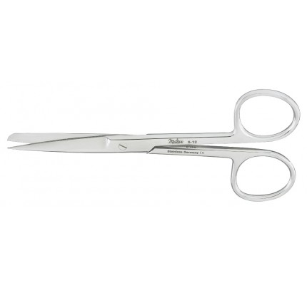 Miltex Operating Scissors Straight Sharp \ Blunt Tips