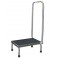 united_metal_fabricators_ss8378_stainless_steel_one_step_foot_stool_with_handrail